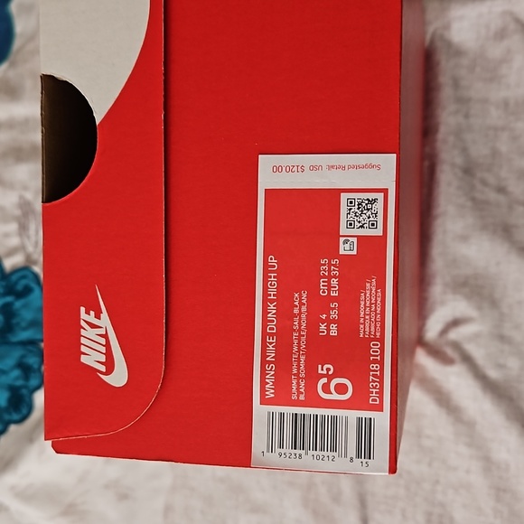 Women's Nike Dunk high up in Summit White - Picture 7 of 7